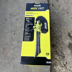 RYOBI 40V HP Brushless 100 MPH 600 CFM Cordless Leaf Blower/ Mulcher/Vacuum (Tool Only)