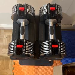 Pair Of Adjustable Dummbells