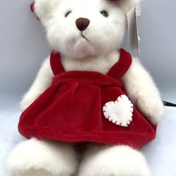 Vintage Jerry Elsner- Teddy Bear in Red Dress Bow $10