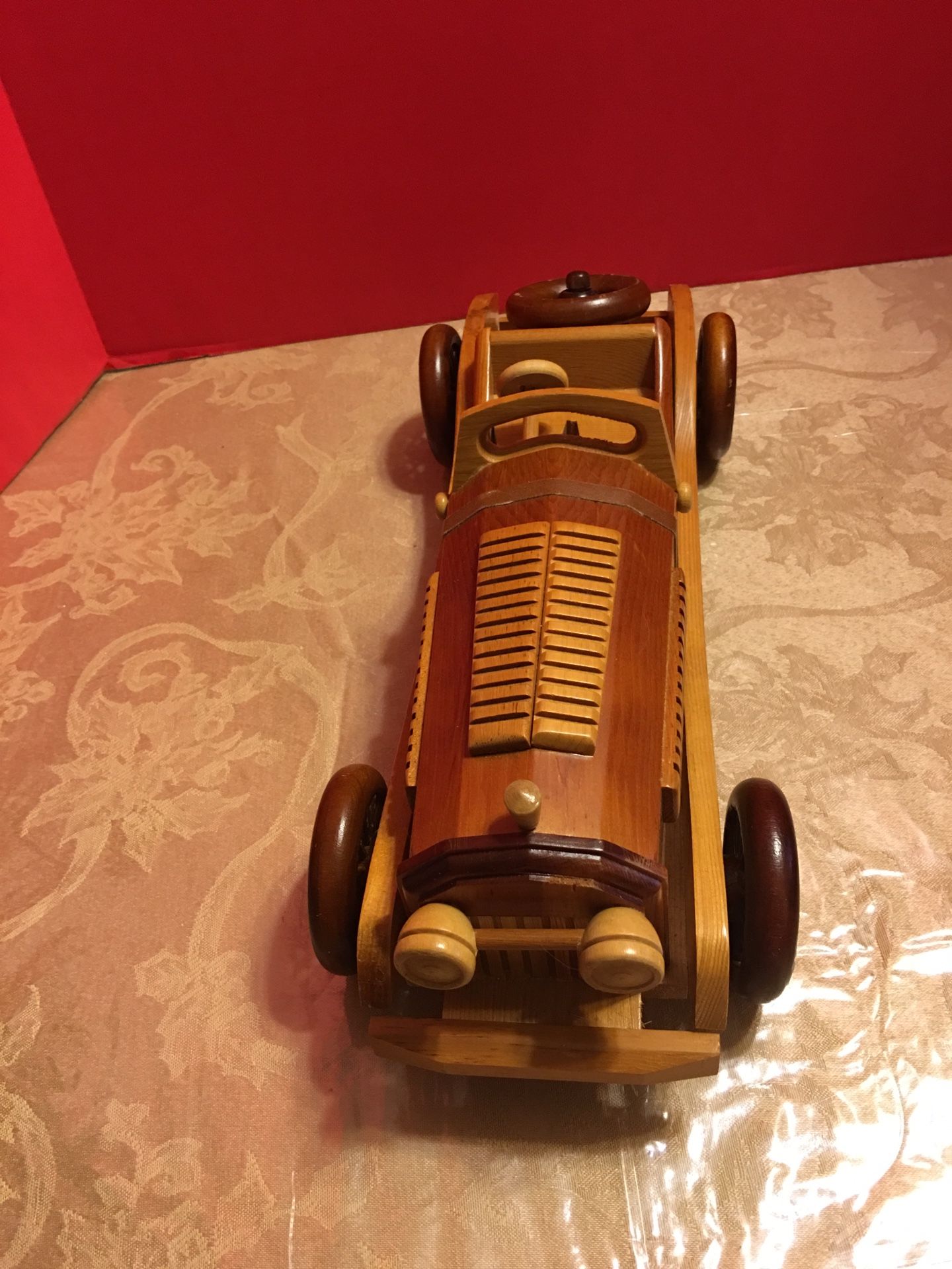 Toy collectible solid wood Roadster