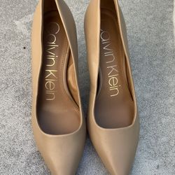 Tan Calvin Klein Heels 