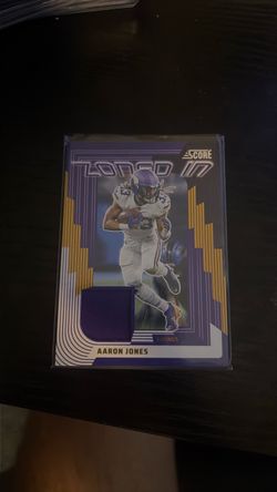 Aaron Jones Score Zoned In Relic Card Vikings