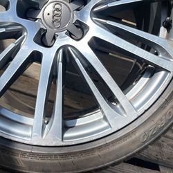 2012-2018 AUD.I A7 S7  FACTORY ALLOY  WHEEL RIM 9Jx20 ET37 + TIRE 255/40 R20 OEM - QOI0A1 Auto Parts
