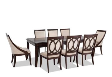 Coco II 9 Piece Dining Set with Side and Swoop Chairs for Sale in