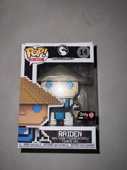 Funko Pop! 8-Bit Mortal Kombat X Raiden #14 GameStop Exclusive