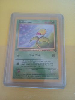 First edition Bellsprout Pokemon Cards