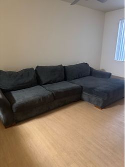Two piece sectional sofa