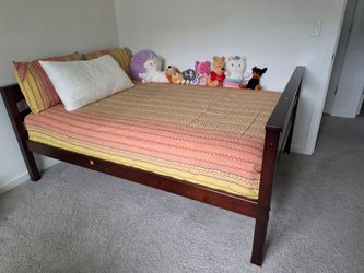 Twin over full bunk bed with mattresses