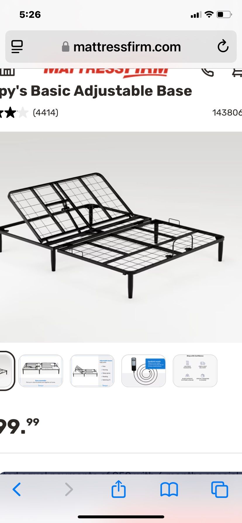 Full Size Adjustable Bed Frame