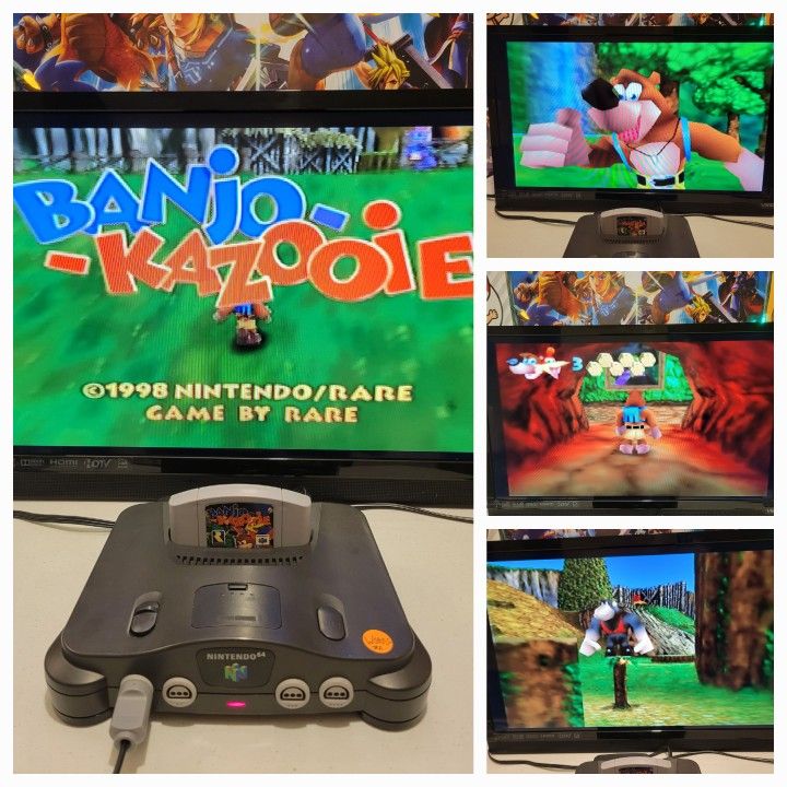 Banjo Kazooie N64 Video Game Nintendo 64 Complete In Box CIB, 1998