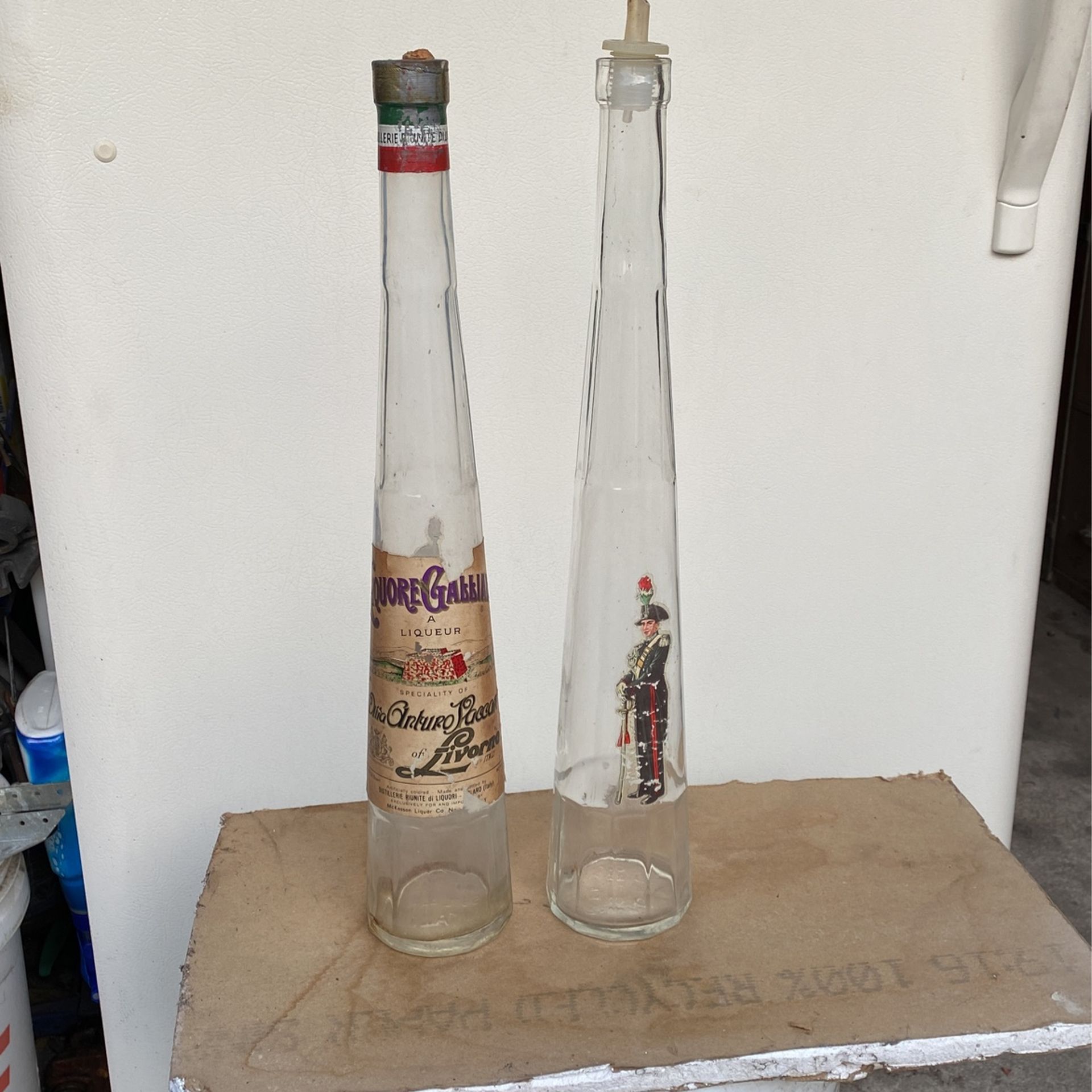 1940’S GALLIANO Liquor Bottles (3”x17”)