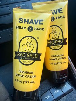 Bee bald premium shave cream 2 for $10
