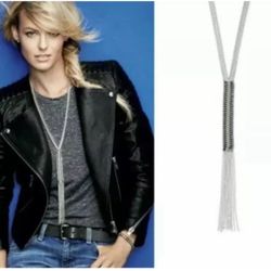 Stella And Dot Tessa Chain Lariat Necklace 