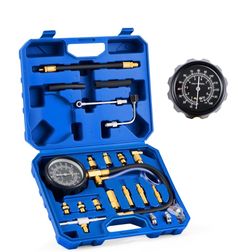 Fuel Injection Pressure Tester Kit With 140 PSI Gauge