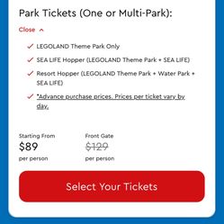 Legoland Tickets For Only 50