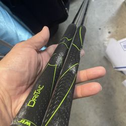 Golf steel shafts 3 pc set  With grips 