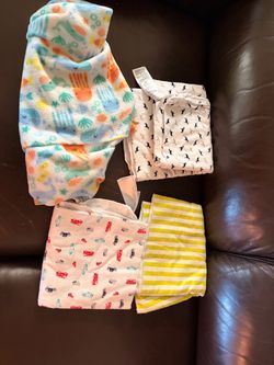 Baby receiving blanket Bundle Set of 4