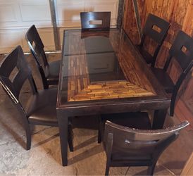 Dining Table Set with 6 Chairs