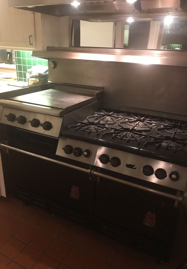 Vintage Commercial Wolf Range Stove and Oven