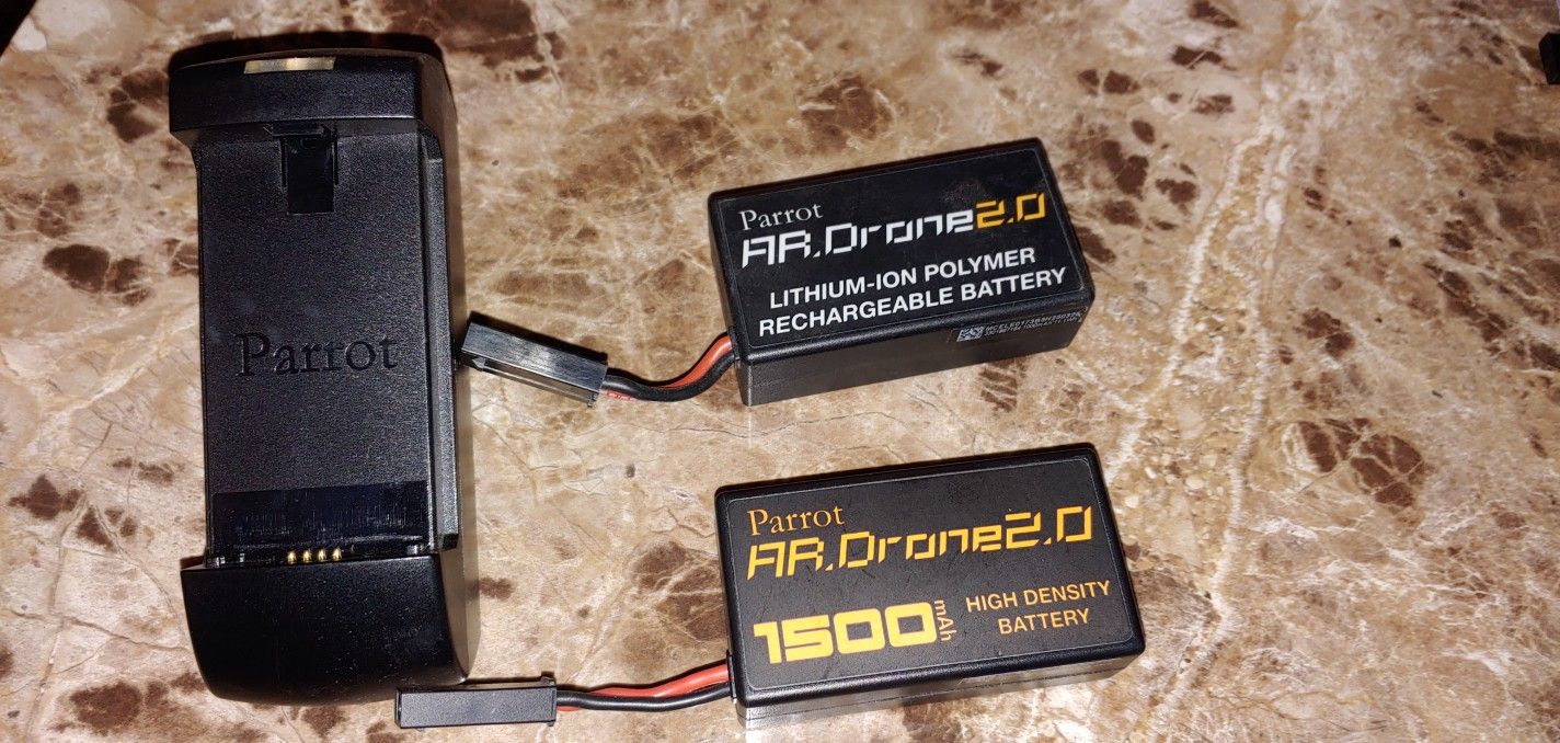 Parrot AR Drone batteries and charger