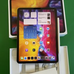 128GB Apple IPad Pro 11” 2nd Generation (2020 Model/ Liquid Retina / Face ID) with Keyboard, pen & Accessories (512GB $649)