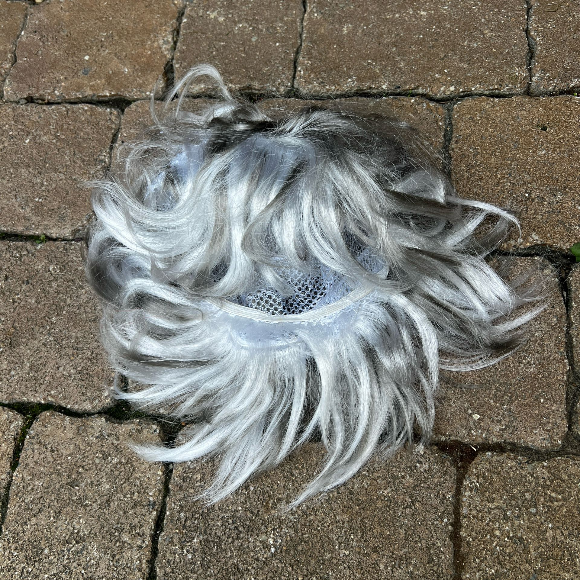 Grey Hair Wig Short Golden Girls Old Man Woman