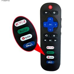 Replacement Remote Control Compatible for Roku TV, for TCL Roku, for Hisense Roku, for Onn Roku