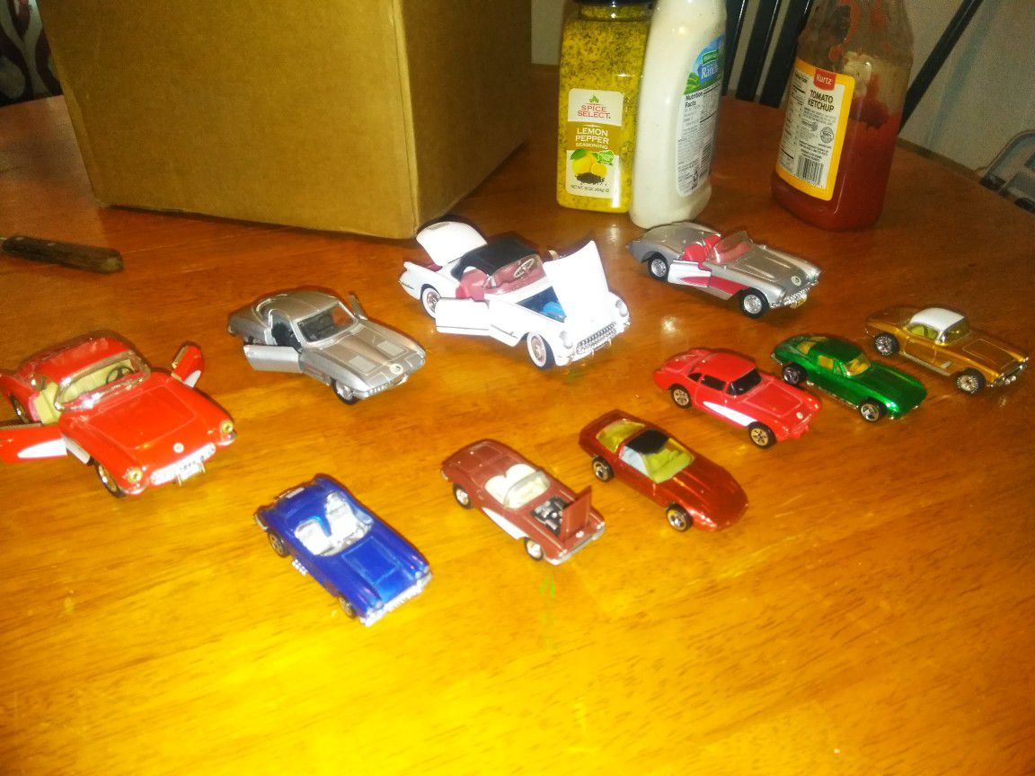 Collectable toy Corvettes