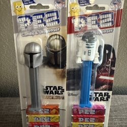 New Lot of 2 Star Wars Pez Dispensers “R2-D2 and The Mandalorian”