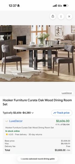 Hooker Furnishings dining table