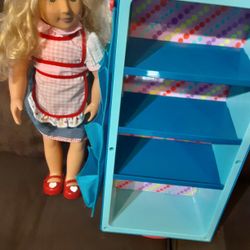 Our Generation Blond Hair Doll And Closet