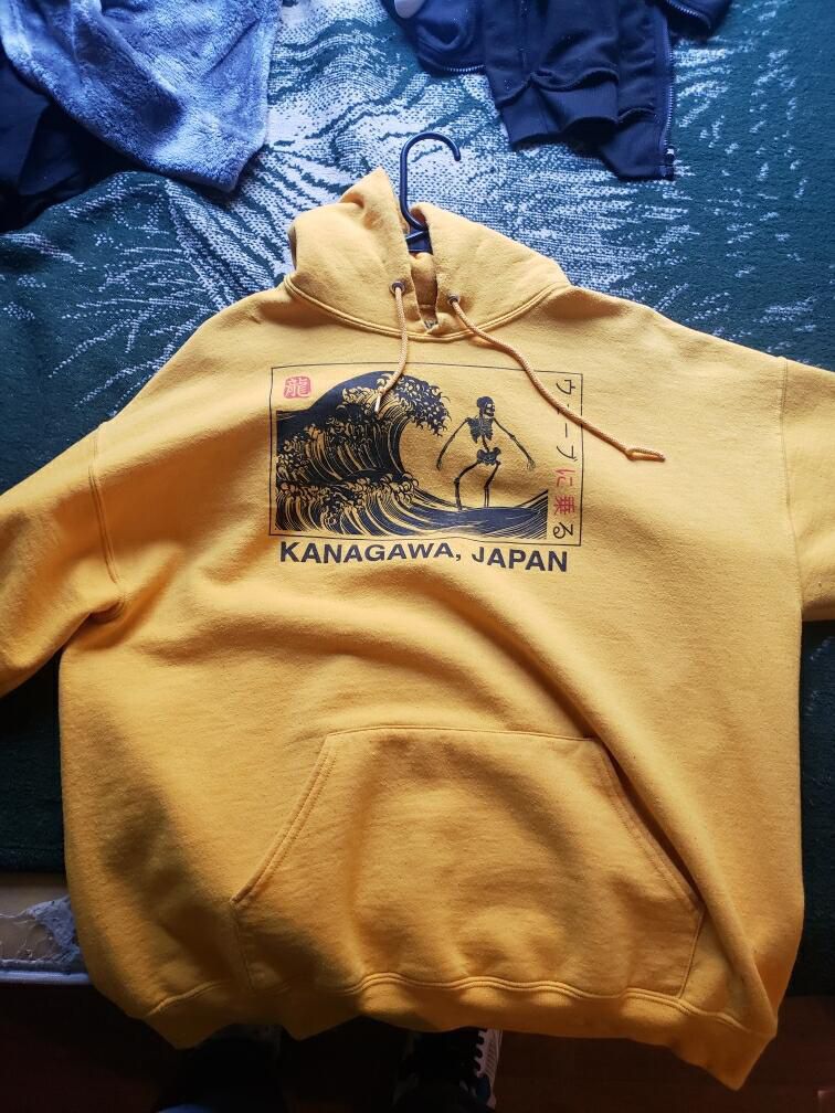 Yellow japan hoodie 