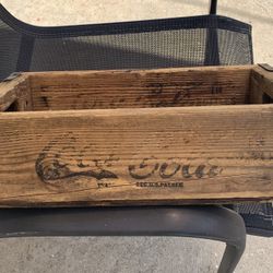 Coke Cola Wood Crate 