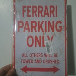 Ferrari Sign And Canvas Print