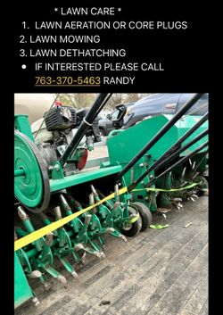 Lawn aeration 