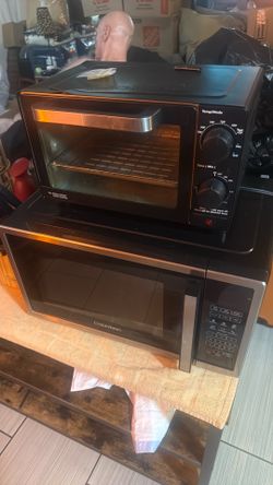 Microwave, toaster over, and knife set bundle