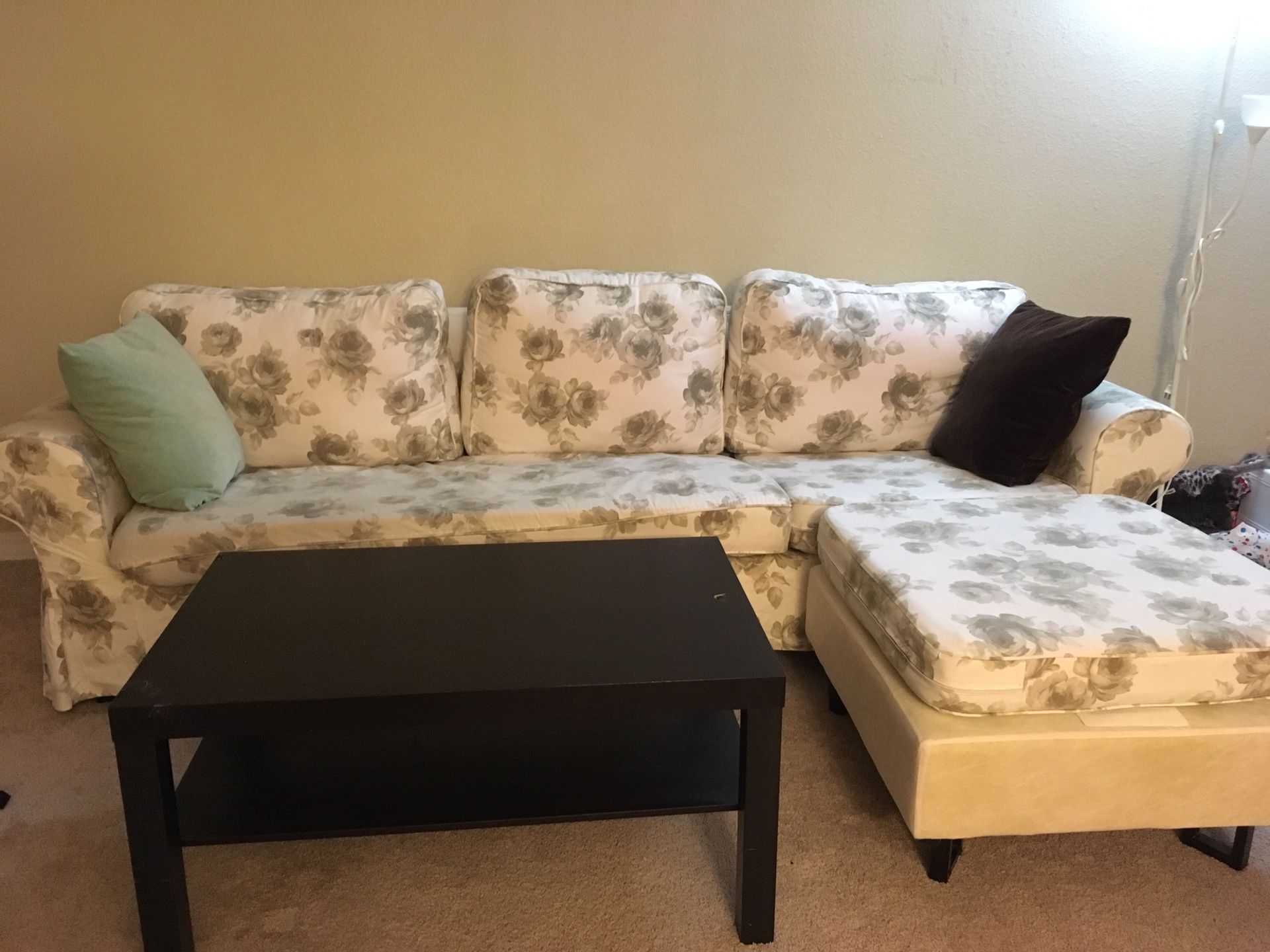 Sofa and center table