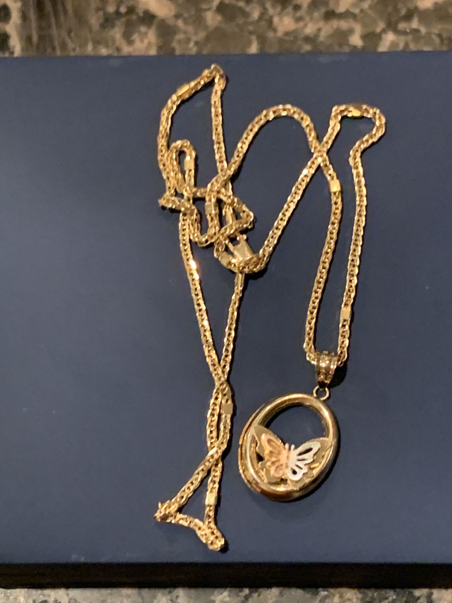 Gold Butterfly Necklace 18k (NEW)