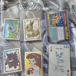 Pokemon Sticker And Cards