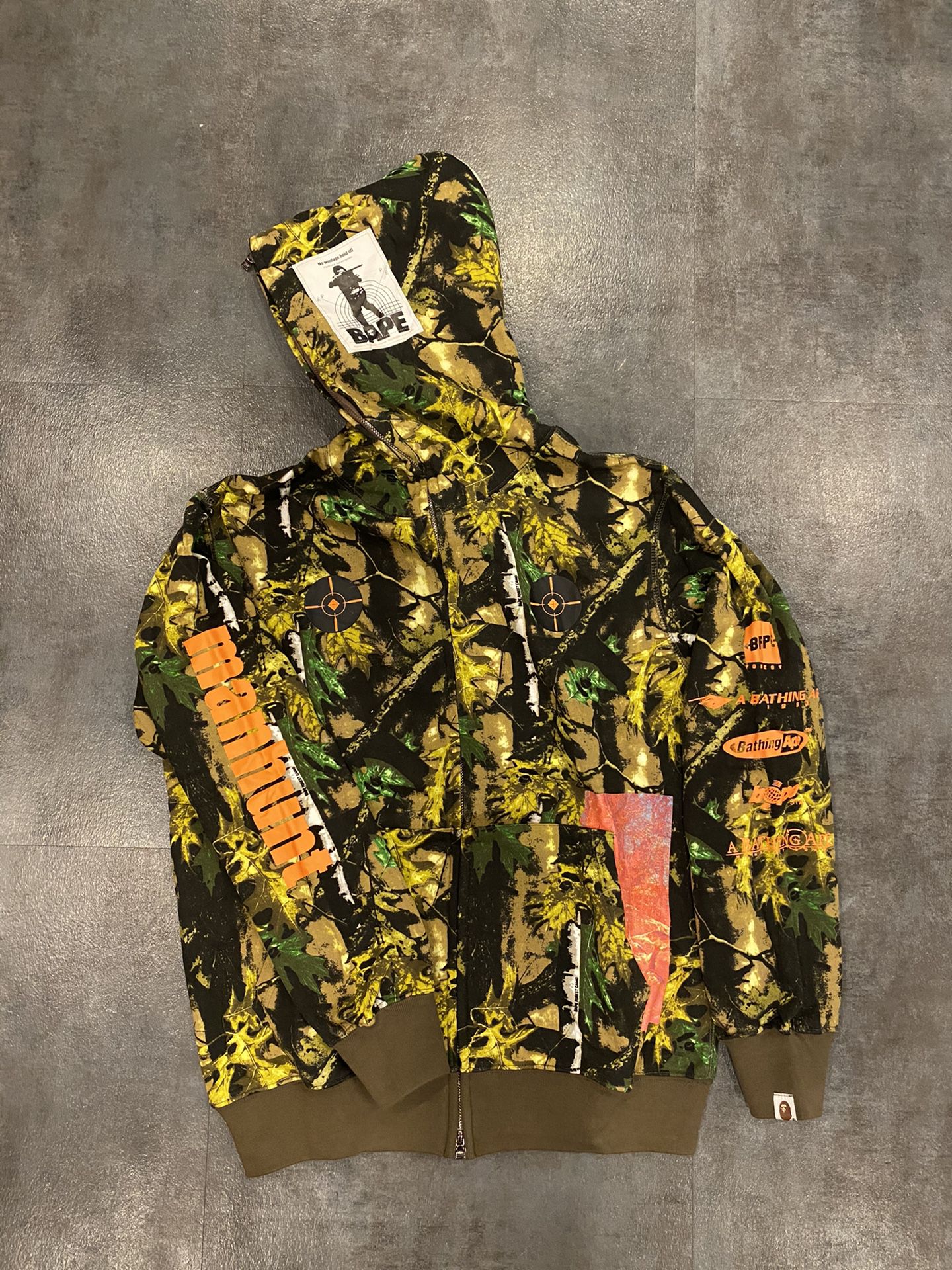 Sniper green bape hoodie XL L M
