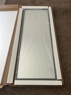 Black Trim Floor Mirror