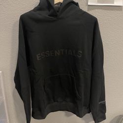 Fear Of God Essentials Hoodie Black Size Large