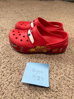 🚗⚡️ Crocs Lightning McQueen Light-Up Clogs – Men’s 5 / Women’s 7