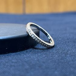 Sterling silver Diamond Ring size 6.75