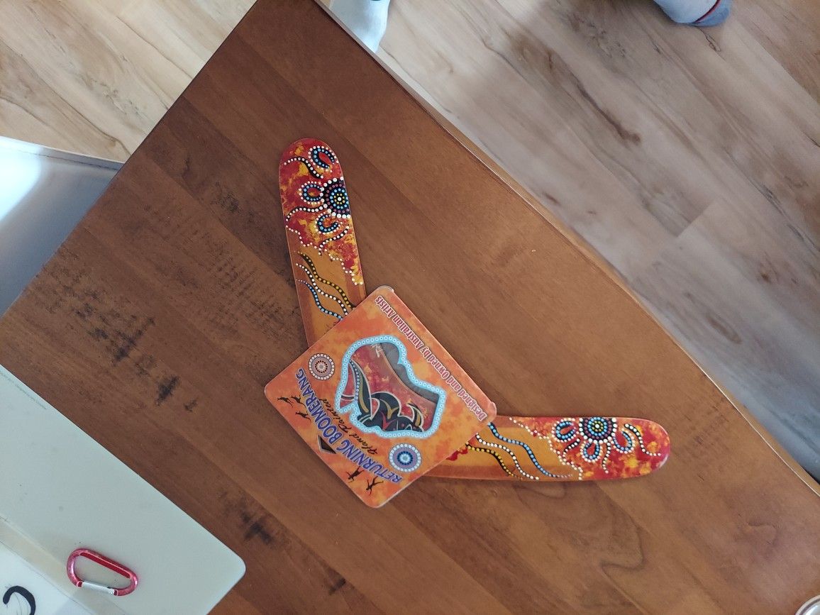 14 Inch Hand Painted Boomerang
