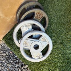 4 Weights 25 Pounds Each 