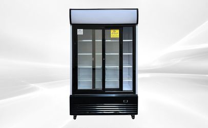 NSF 48 ins Drink two slide glass door refrigerator LG-1000BFS