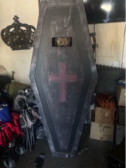 Coffin for halloween decorations