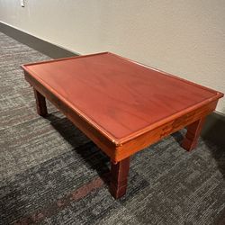 Moving Sale -Folding Coffee Table, Korean Tatami Low Wooden Table, Hand-Painted Bay Window Dining Table