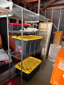 4-Tier Heavy-Duty Chrome Wire Shelving Unit